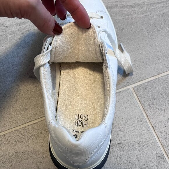 Ara Woman's White Super Soft Leather Sneakers Size 9 - Picture 12 of 14